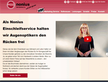 Tablet Screenshot of nonius-service.de